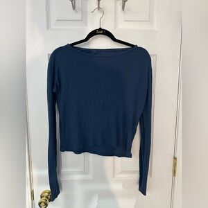 Women’s Navy Blue Long Sleeve Top (SMALL)